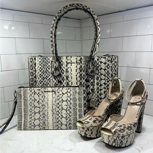 Michael Kors Genuine Snake Skin Matching Set